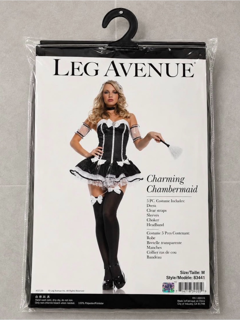 Leg Avenue Charming Chambermaid Women’s Maid Halloween Costume Size Medium